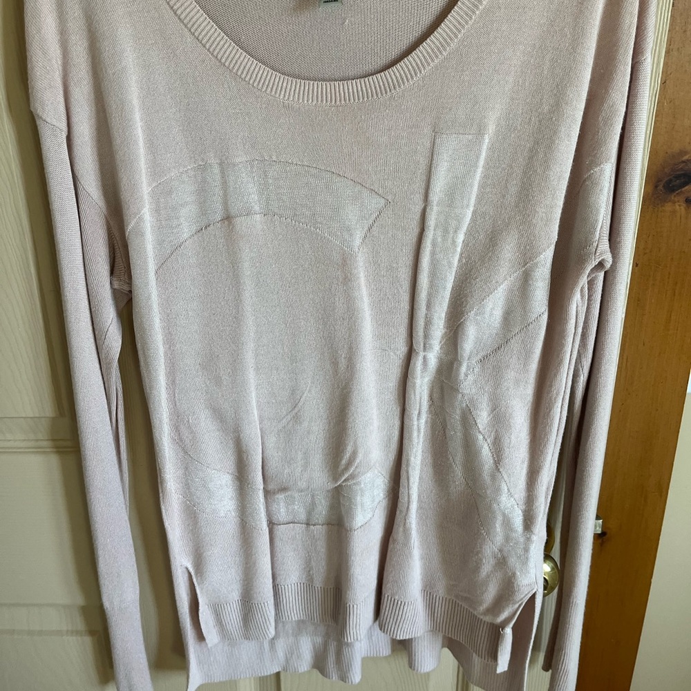 light pink sweater